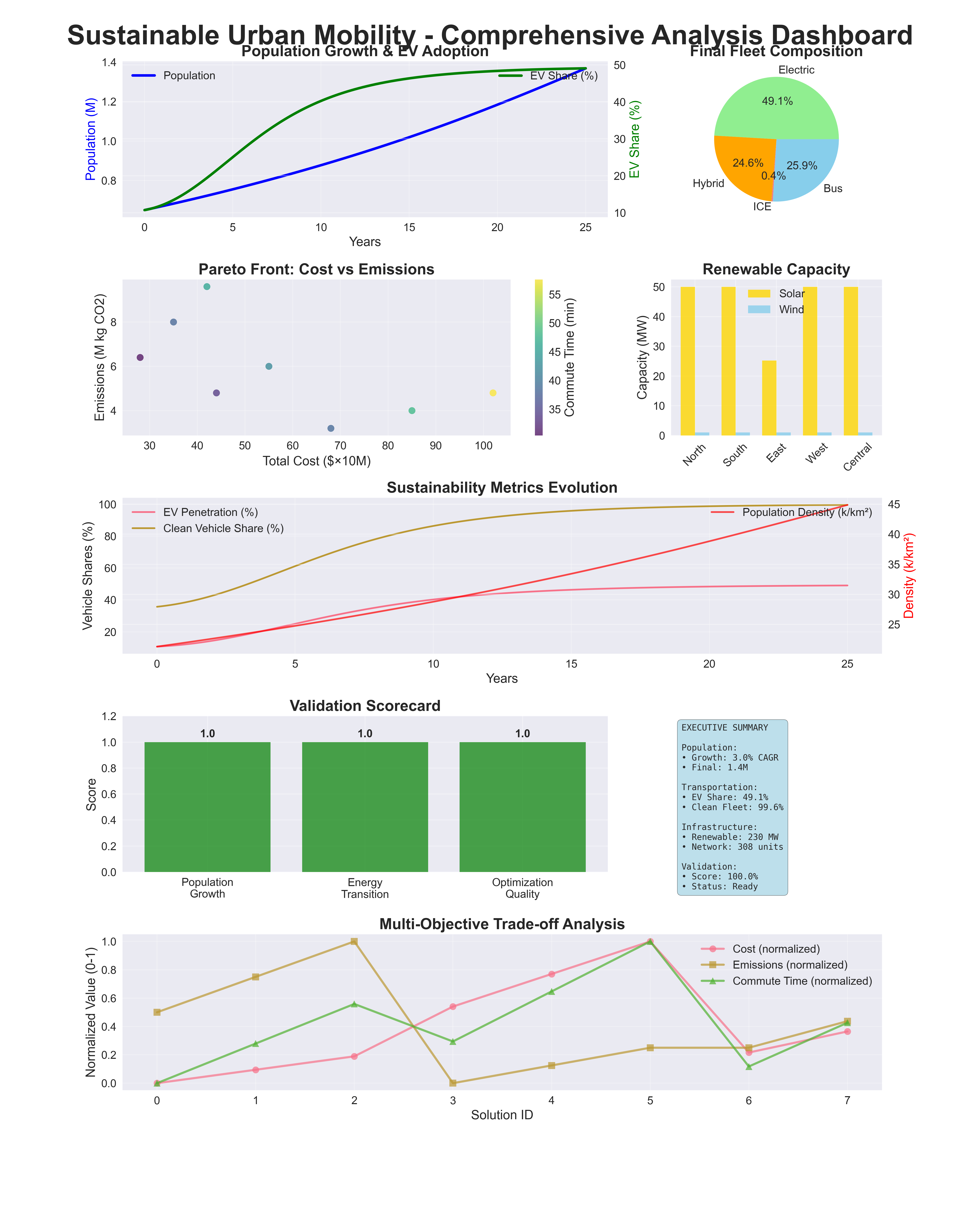Sustainable Urban Mobility Dashboard